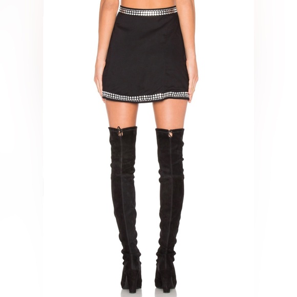 NBD studded slit mini skirt Retails $143  Trendy & Tipsy revolve - Picture 6 of 11